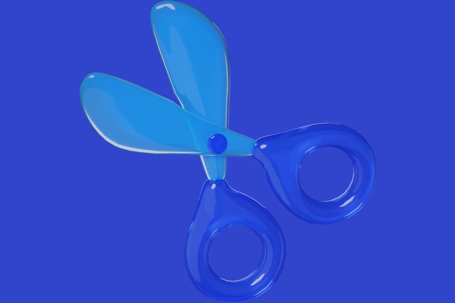 Cover for Blue scissors