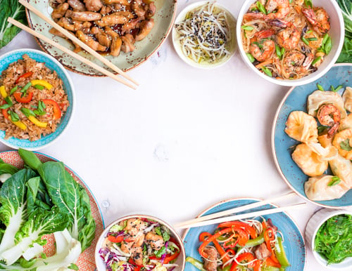 Preview: Chinese food white background