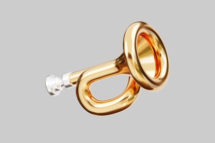 Preview: Ornate golden bugle