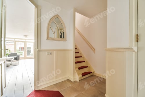 Preview: Long corridor in modern apartment