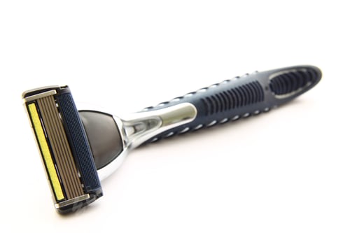 Preview: Shaving razor isolated on a white background. With clipping path