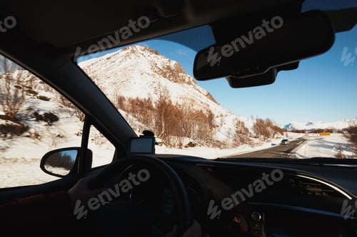 Preview: roadtrip man hands on the whee