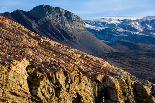 Preview: Rugged landscape near Myggebuten in eastern Greenland