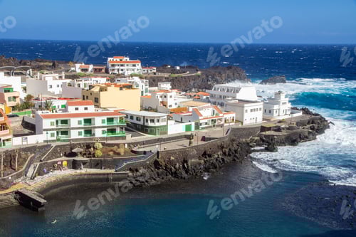Preview: Tamaduste, amazing village in the coast, with sea water pools, El Hierro, Canary Islands