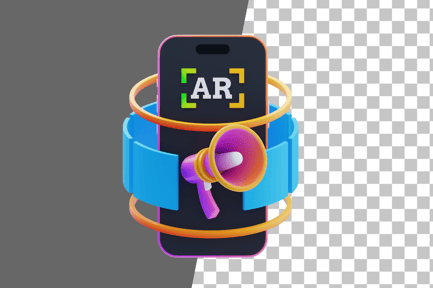 Preview: Augmented Reality (AR) Campaigns 3D Icon