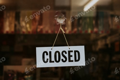 Preview: Store closed during coronavirus pandemic. BRISTOL, UK, March 30, 2020