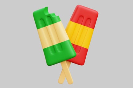 Aperçu: Sucettes glacées 3D colorées
