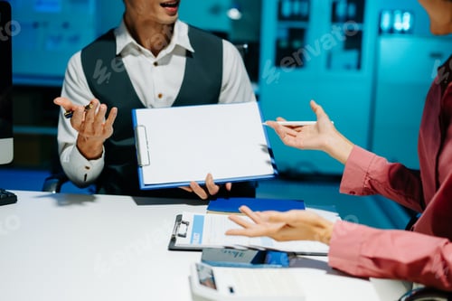 Preview: Business team meeting present.professional investor working with Finance managers task.