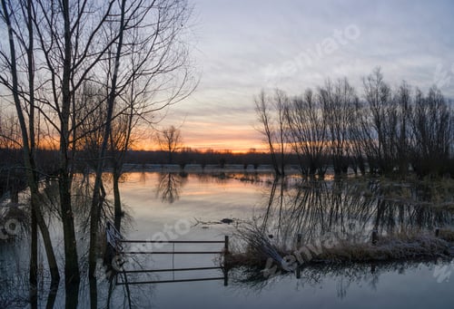 Preview: High water in the floodplain from the river Merwede