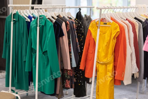Preview: Swap party, clothes and accessories exchange between people. Sustainable lifestyle