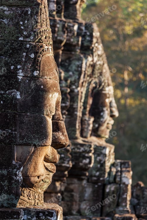 Preview: Faces of Bayon temple, Angkor, Cambodia