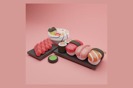 Preview: Japanese food assortment with ramen