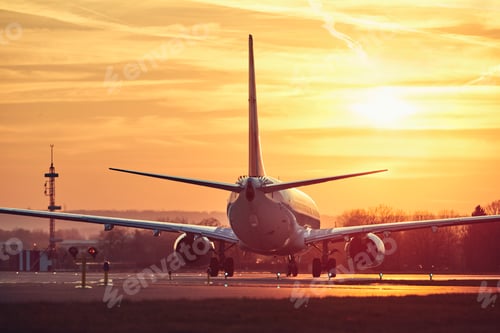Preview: Airplane is taxiing to runway