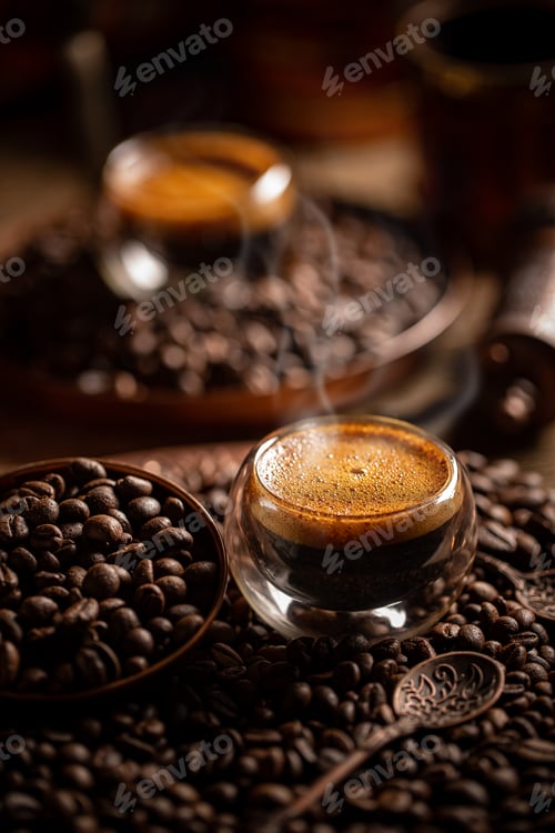 Preview: Espresso in glass cup