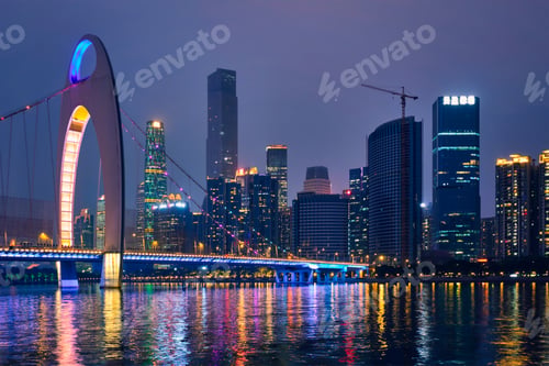Preview: Guangzhou skyline. Guangzhou, China