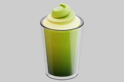 Preview: Matcha Frappuccino 3D Illustration