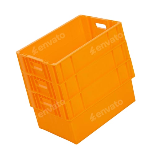 Preview: plastic boxes isolated on white