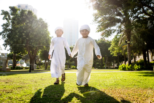 Preview: Group of middle eastern kids in Dubai