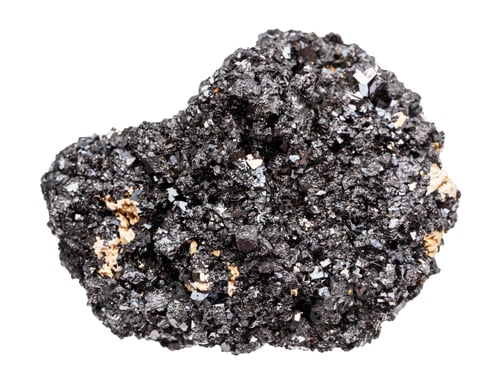 Preview: crystalline Perovskite rock isolated on white