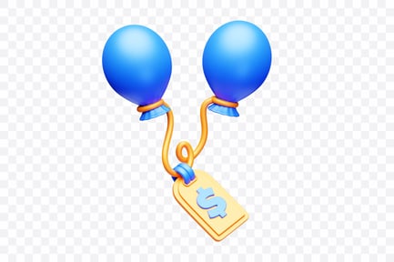 Preview: Cyber Price Tag With Balloons