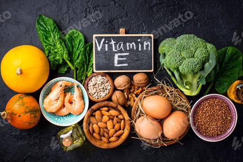 Preview: Assortment food sources of vitamin E