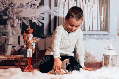 Preview: boy is having Christmas fun