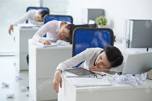 Preview: Tired office workers