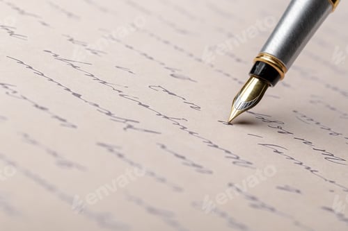 Preview: Fountain Pen on Written Page