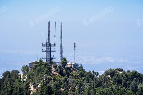 Preview: Radio antennas on a mountain peak