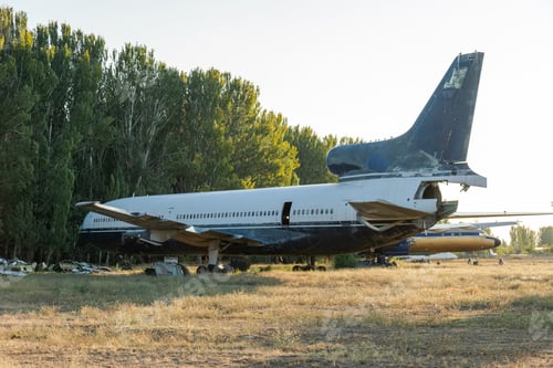 Preview: Disassembled plane in the aircraft graveyard
