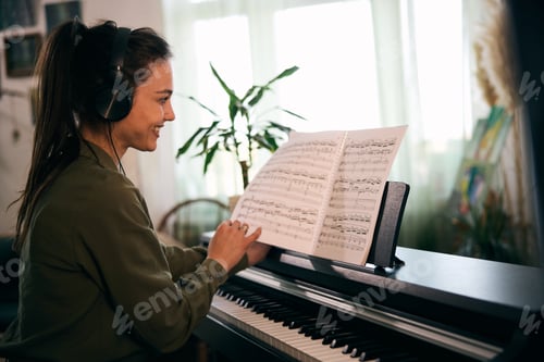 Preview: Woman Playing Piano