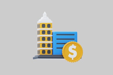 Preview: Financial district cultural landmark illustration