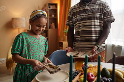 Preview: Teaching Daughter to Serve Table