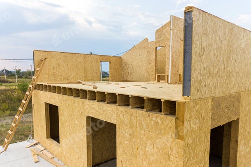 Preview: Construction of new and modern modular house.