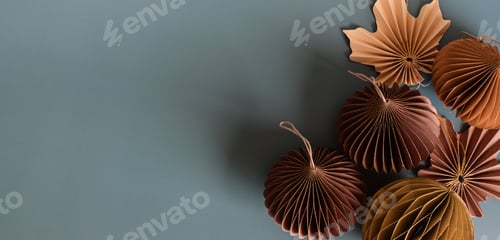 Preview: Scandinavian christmas paper honeycomb ornaments. Modern christmas decoration