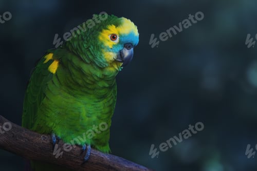 Preview: Turquoise-fronted Amazon or Blue-fronted parrot (Amazona aestiva)