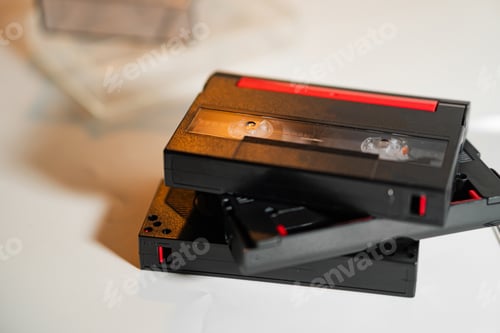 Preview: Vintage Cassette Tapes Stack