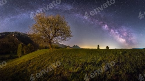 Preview: Milky Way and trees