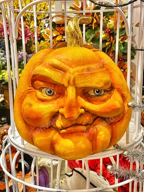 Preview: Scary Decorative Halloween Pumpkin