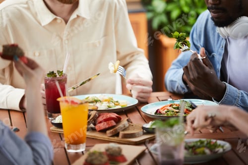 Preview: People eating in cafe
