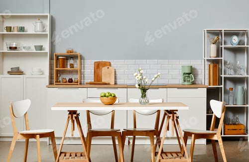 Preview: White Kitchen Interior