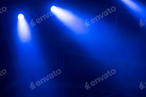 Preview: Stage lights in the dark at music festival