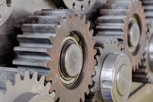 Preview: Group of pinions, part of gear box or servo mechanism