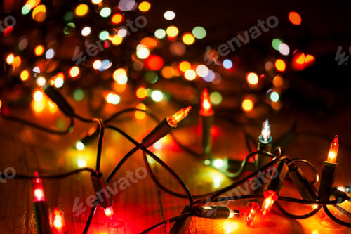 Preview: colorful christmas lights