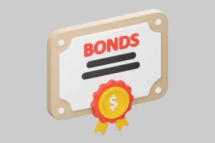 Preview: Bonds certificate cartoon style illustration