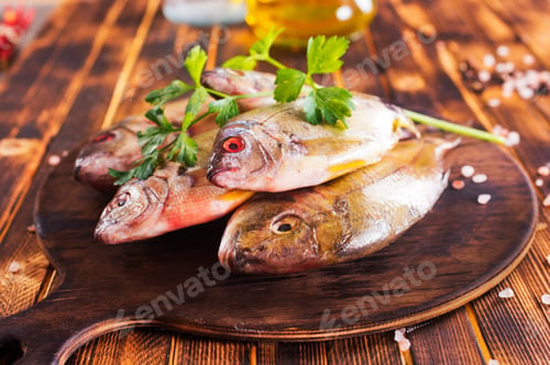Preview: Raw pike perch, pikeperch fish. Fresh fish.