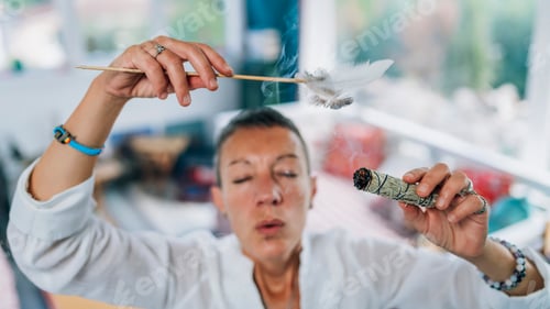 Preview: Smudging or Space Cleansing with Sage for Removal of Negative Energies, Spirituality and Health