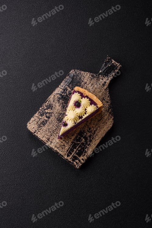 Preview: No baked sweet blueberry cheesecake with cream cheese
