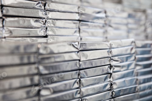 Preview: A pile of chocolates wrapped in the foil