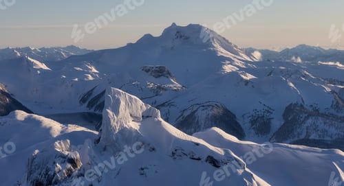 Preview: Aerial View from an Airplane of a famous Mountain Peak, Black Tusk